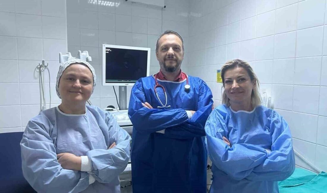 Isparta’da endoskopik müdahaleyle 2 yaşındaki çocuğun yuttuğu 4 santimetrelik çivi,