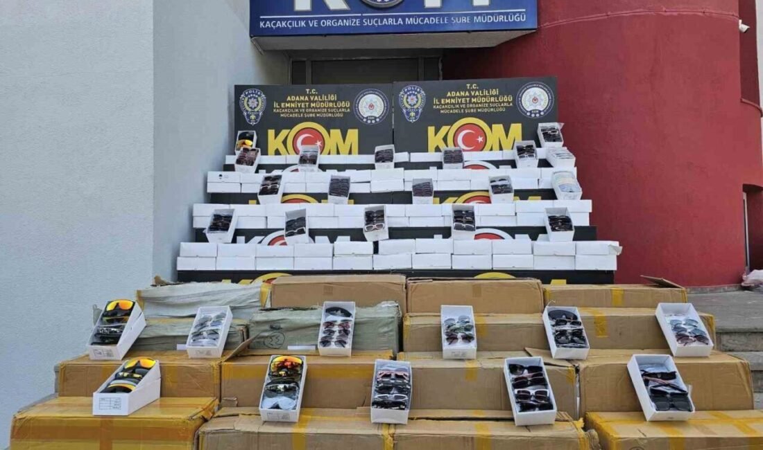 Adana’da bir iş yerine yapılan baskında piyasa değeri 14 milyon