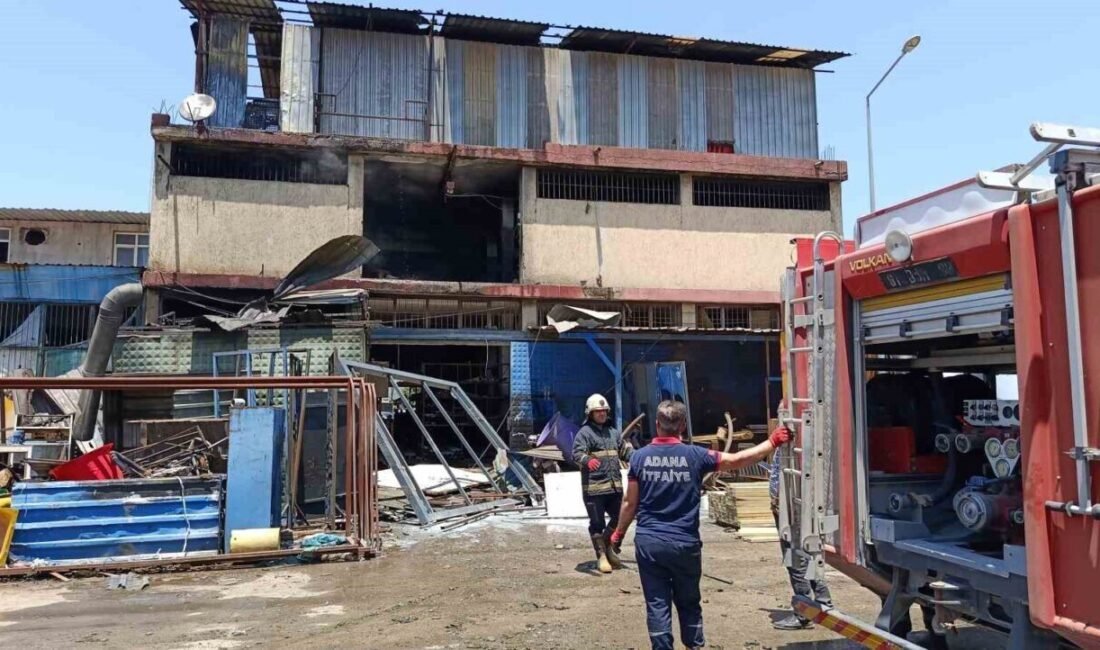 Adana’da sanayi sitesindeki bir iş yerinde faciadan dönüldü. Çocuk oyun