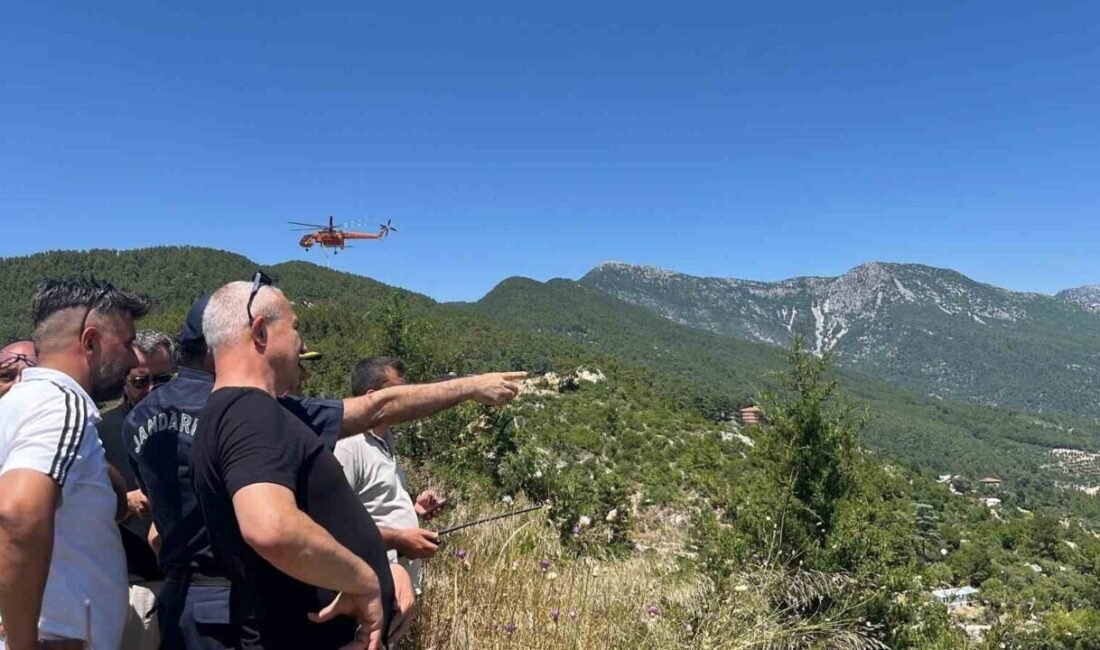 Antalya’nın Alanya ilçesinde sabah saatlerinde Mahmutseydi Mahallesi Kızılalan mevkiinde çıkan