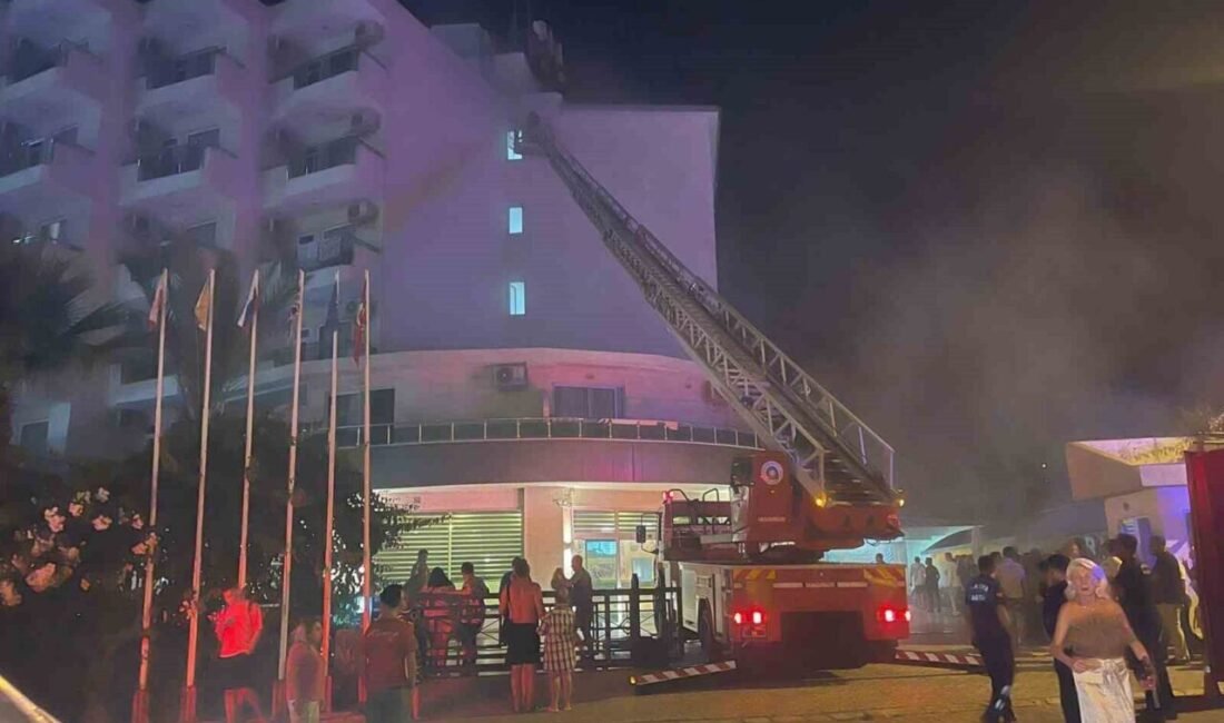 Antalya’nın Alanya ilçesinde bir otelin eksi 1’inci katında çıkan ve
