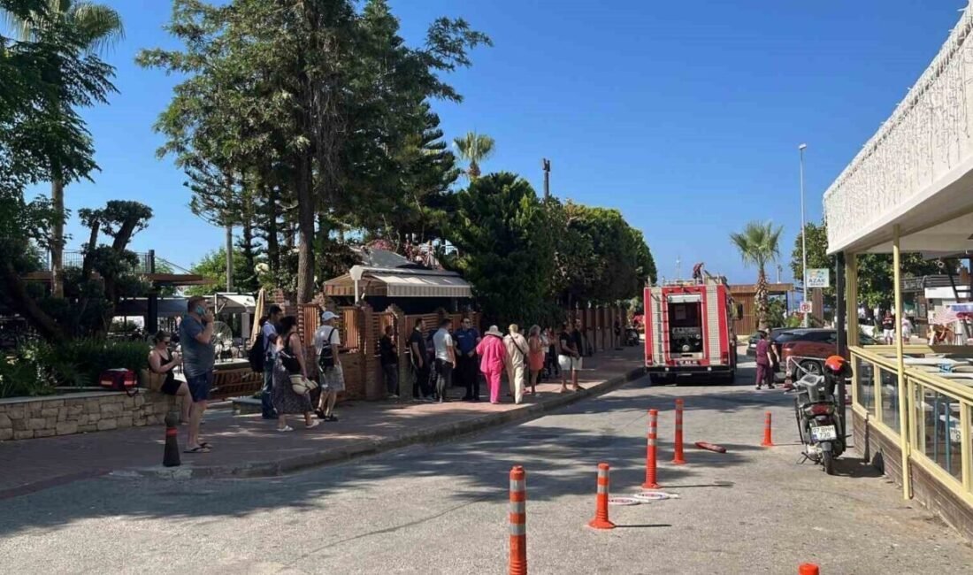 Antalya’nın Alanya ilçesinde otelin kazan dairesinde çıkan yangın kısa süreli