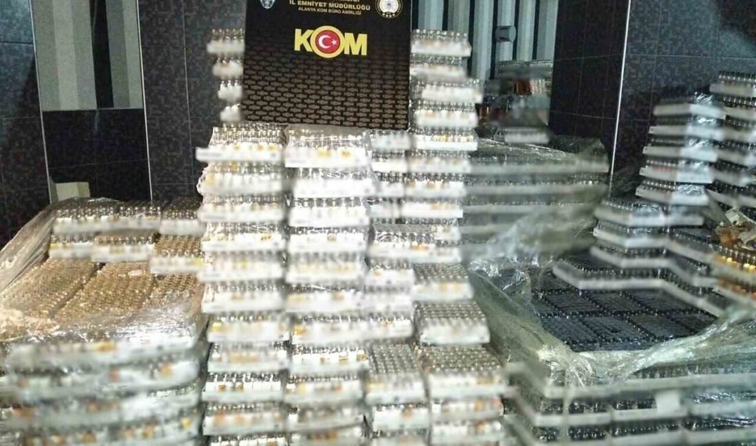 Antalya Emniyet Müdürlüğü ekiplerinin son 1 haftadaki gerçekleştirdiği operasyonlarda kaçak