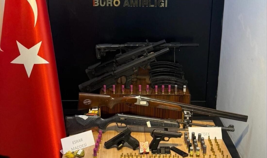 Antalya’da 28 adrese eş zamanlı düzenlenen “Şafak-07 Huzur-3” operasyonunda 7