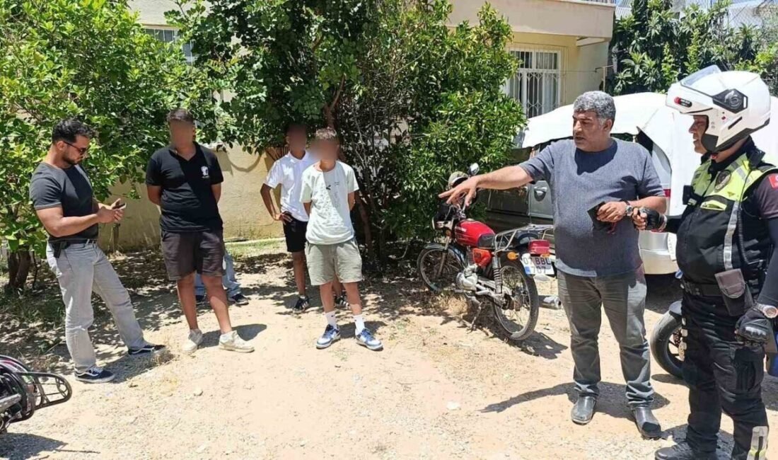 Antalya’da asayiş ekiplerinin dur ihtarına uymayarak kaçan küçük yaştaki motosiklet