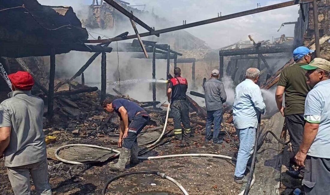 Burdur merkeze bağlı İğdeli köyünde bahçede yakılan ateşine evlere sıçraması