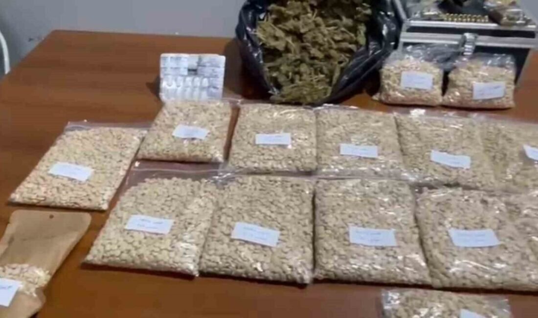 Hatay’ın İskenderun ilçesinde yapılan asayiş operasyonlarında 1 kilo 185 gram