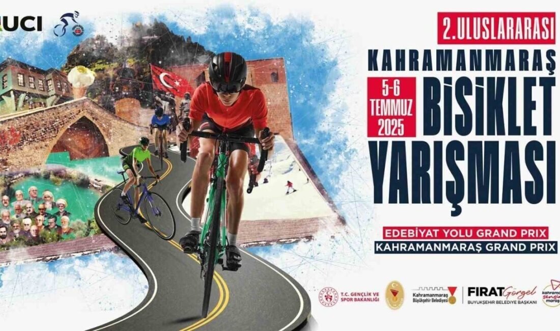 Kahramanmaraş’ta uluslar arası bisiklet turnuvası Kahramanmaraş’ta 5-6 Temmuz tarihlerinde 2. Uluslararası Kahramanmaraş Bisiklet Yarışması düzenlenecek.