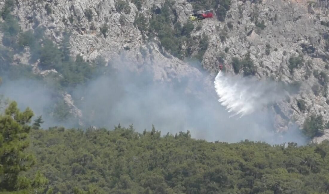 Antalya’nın Kemer ilçesi Değirmendere mevkiinde çıkan orman yangını iki saatlik