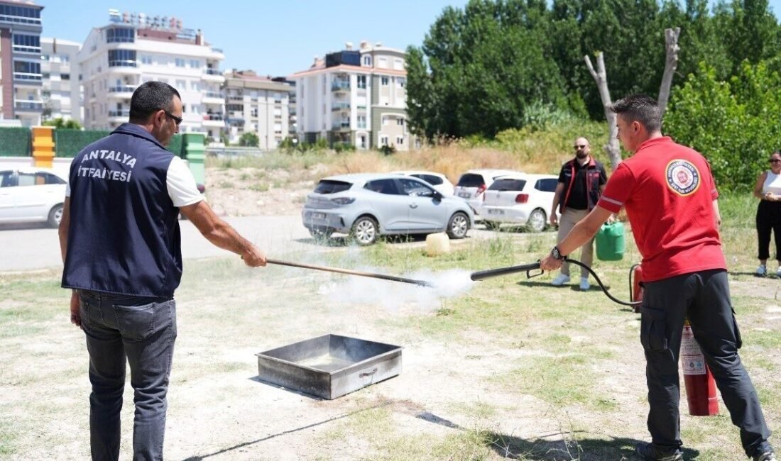 Konyaaltı Belediyesi bünyesindeki kreş ve gündüz bakımevlerine yönelik ‘Temel Yangın