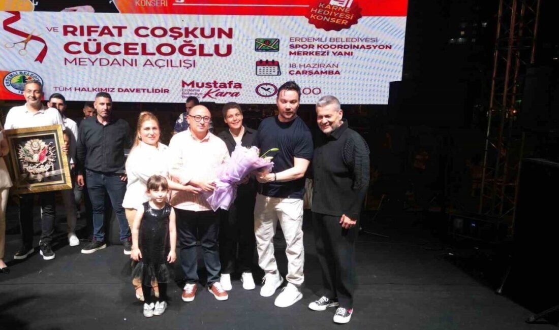 Mersin’in Erdemli’de sahil bandında yapımı tamamlanan Rıfat Coşkun Cüceloğlu Parkı,