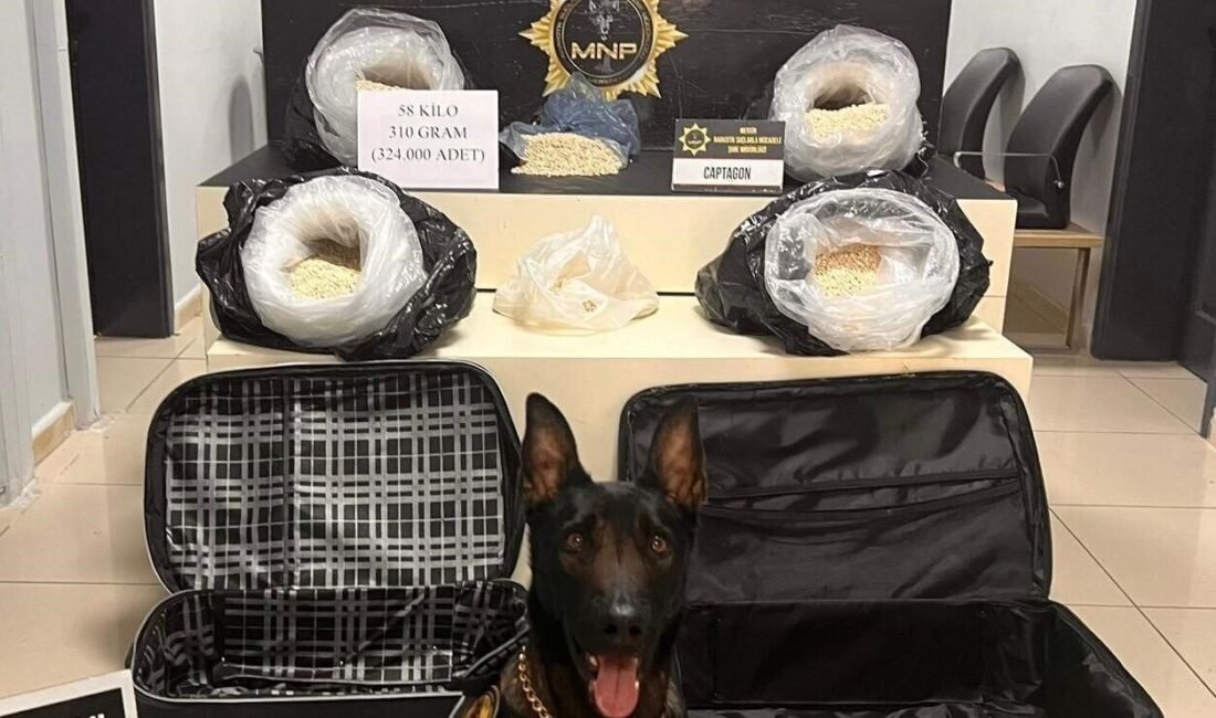 Mersin polisinin son 20 günde yaptığı operasyonlarda çeşitli uyuşturucu maddelerle