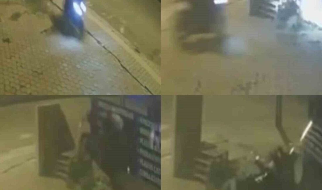 Mersin’in Tarsus ilçesinde motosiklet sürücüsü kaldırıma çıkarak levhaya çarpıp yaralandı.O