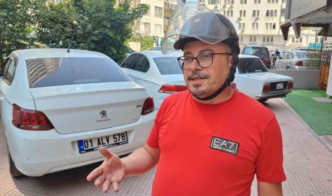 Adana’da bir kişiye otomobil kullandığı sırada kask takmadığı için 993