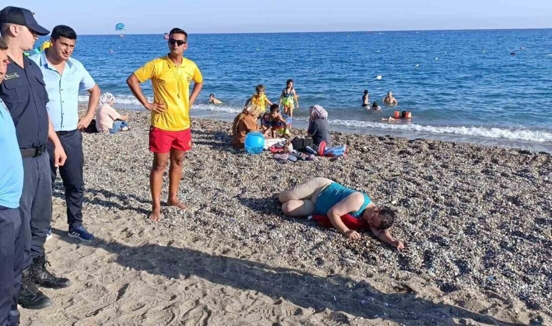 Antalya’nın Manavgat ilçesindeki Kızılağaç Halk Plajı’nda yabancı uyruklu kadın boğulma
