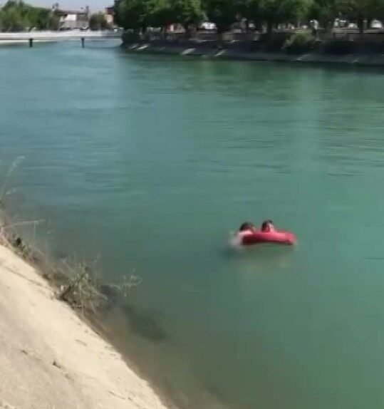 Adana’da 9 yaşındaki bir çocuk, sulama kanalına düşünce ailece panik
