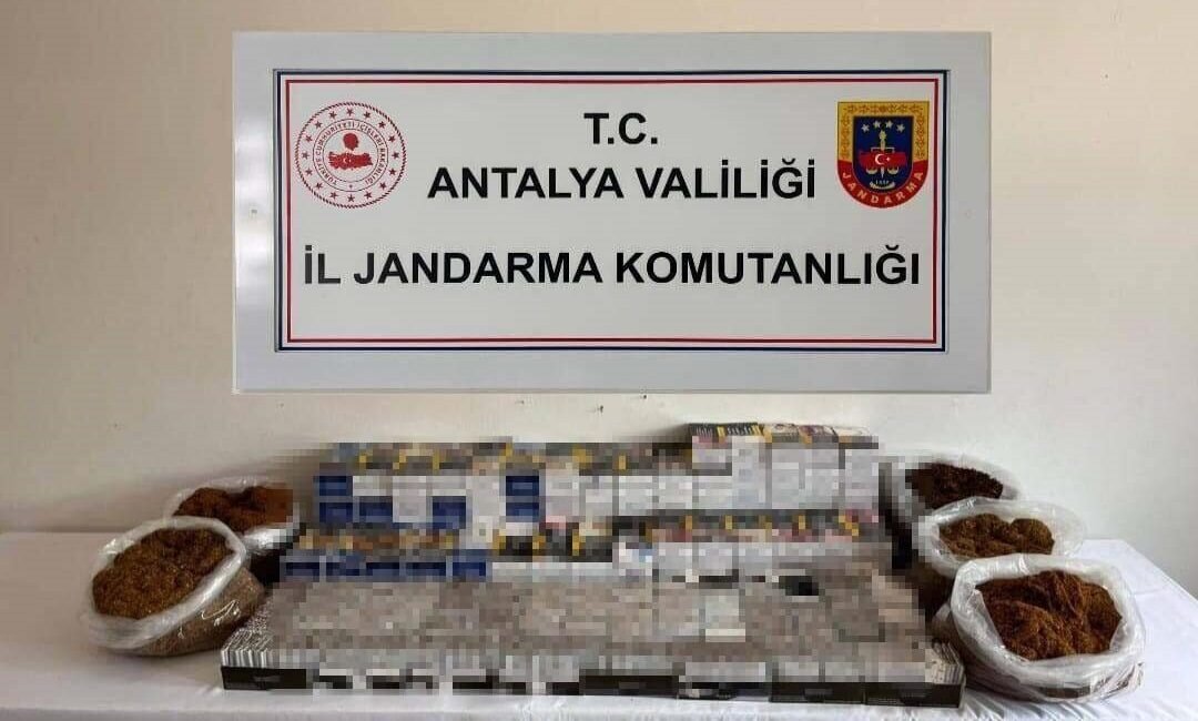 Antalya’nın Alanya ilçesinde jandarma ekiplerince bir iş yerine düzenlenen operasyonda