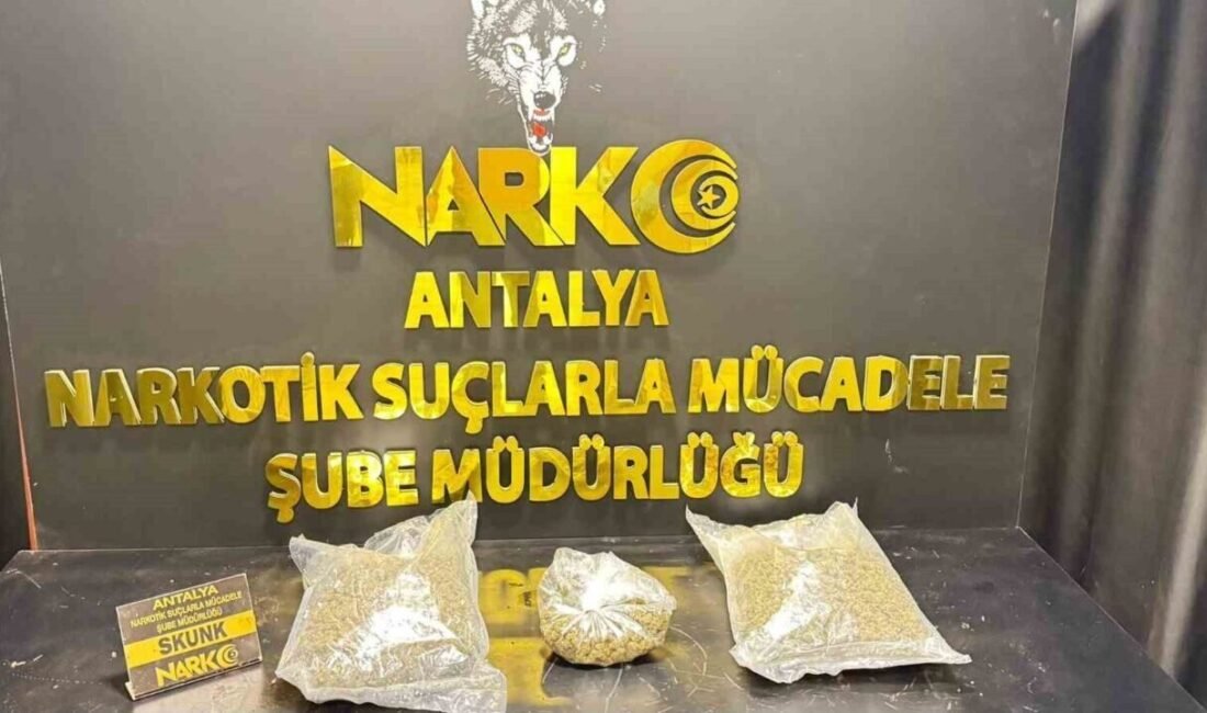 Antalya’da son 1 haftada uyuşturucu ticareti ve kullanımına yönelik düzenlenen