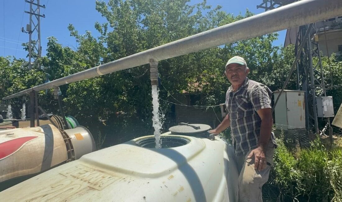 Isparta’nın Eğirdir ilçesine bağlı Tepeli köyünde yaşanan su sıkıntısı, elma