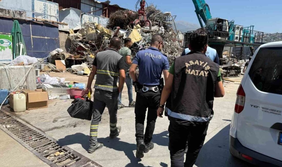 Hatay’ın İskenderun ilçesinde hurdacılara yönelik gerçekleştirilen denetimlerde 11 iş yeri