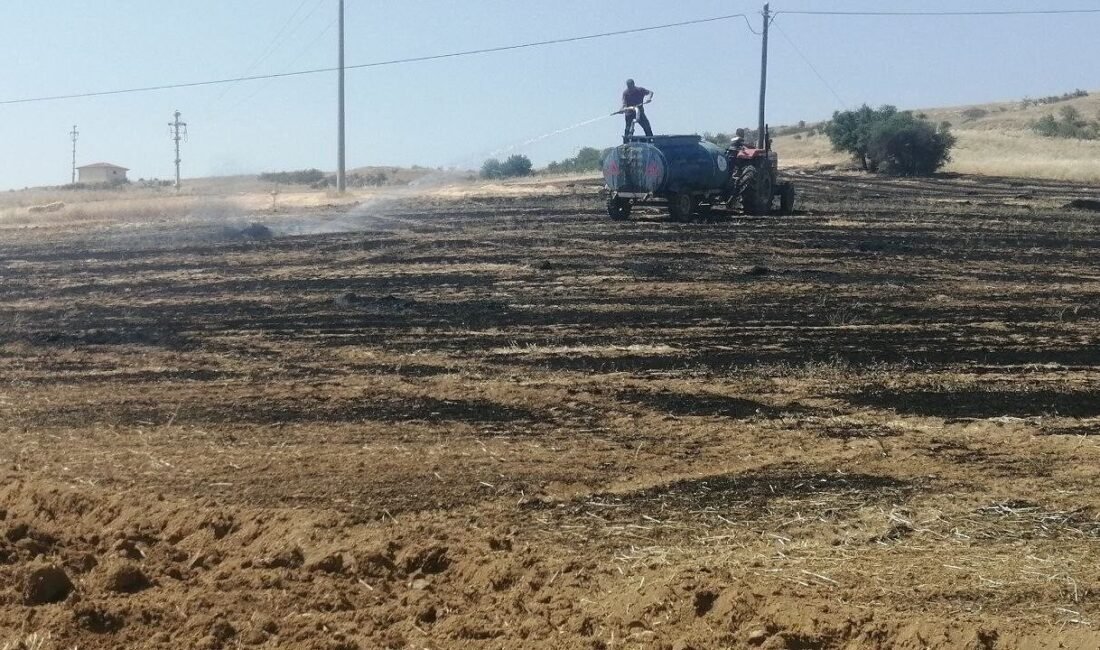Isparta’nın Yalvaç ilçesi Bağkonak köyünde çıkan yangında yaklaşık 30 dönüm