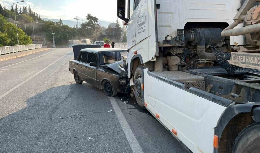 Kahramanmaraş’ta meydana gelen trafik kazasında 1 kişi yaralandı. Kaza, Onikişubat
