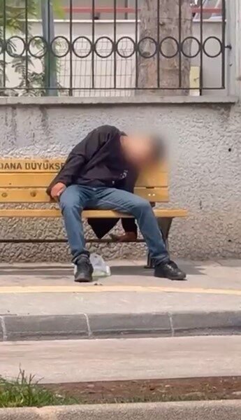 Adana’da uyuşturucu madde etkisinde olduğu öne sürülen bir şahıs kendinden