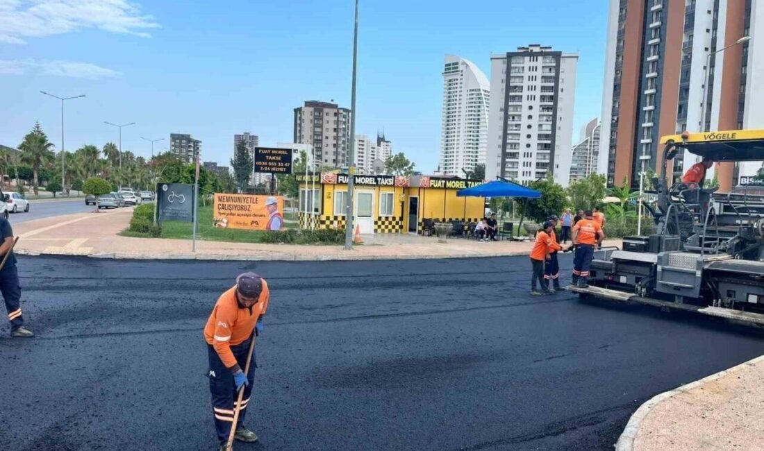 Mersin Büyükşehir Belediyesi, kent genelinde sürdürdüğü yol yenileme çalışmalarına Yenişehir