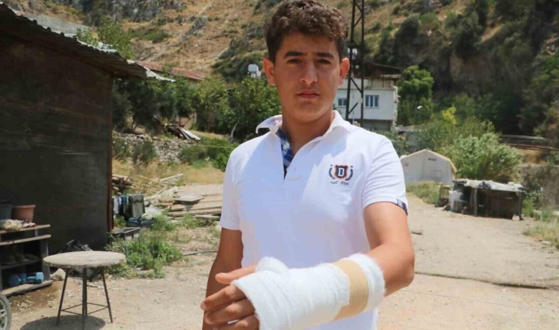 Hatay’da ormanlık alanda çıkan yangında alevler evine sıçramasın diye müdahale