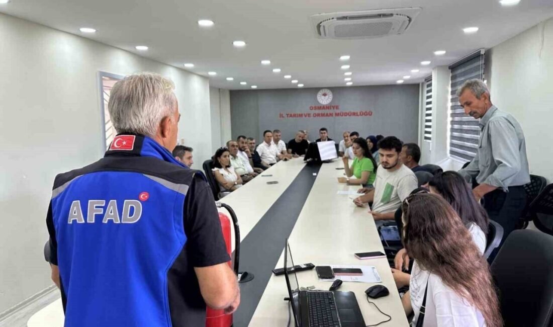 Osmaniye İl Tarım ve Orman Müdürlüğü personeline yönelik AFAD tarafından