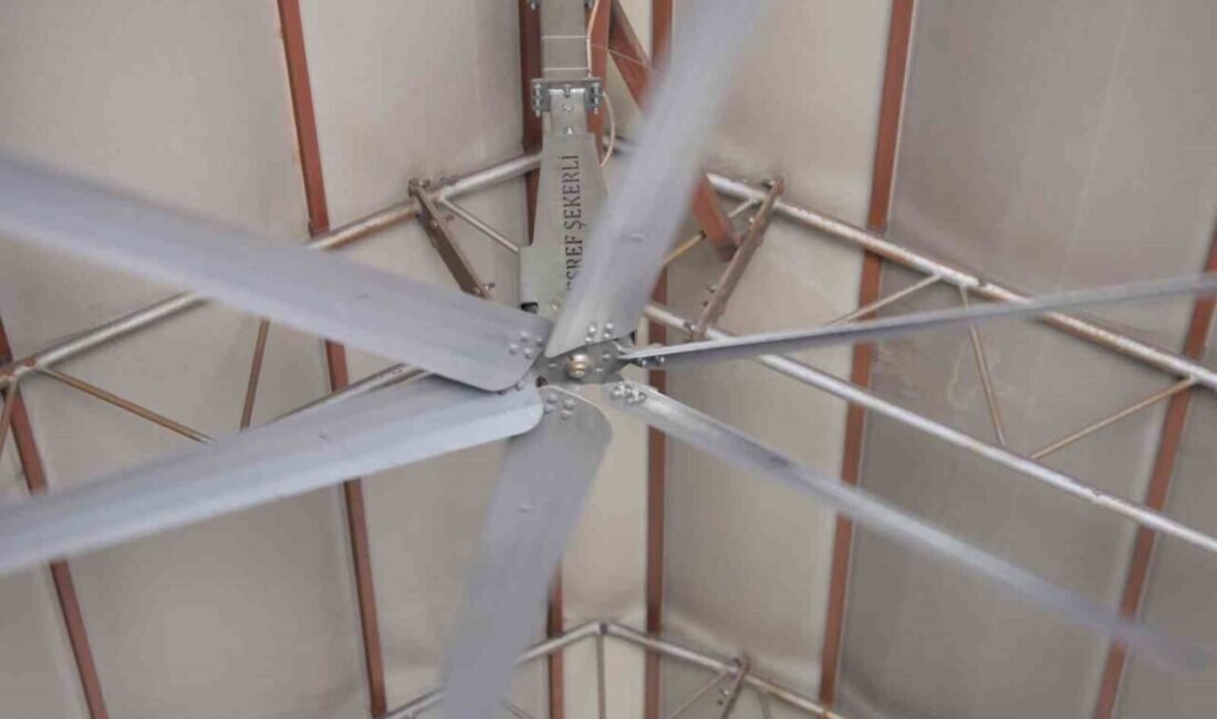 Kahramanmaraş’ta kavurucu sıcaklar nedeniyle besiciler, büyükbaş ve küçükbaş hayvanların serinletilmesi