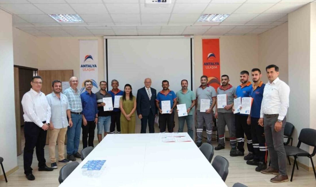 Antalya Ulaşım A.Ş. bünyesinde görev yapan 12 teknik personel, MYK