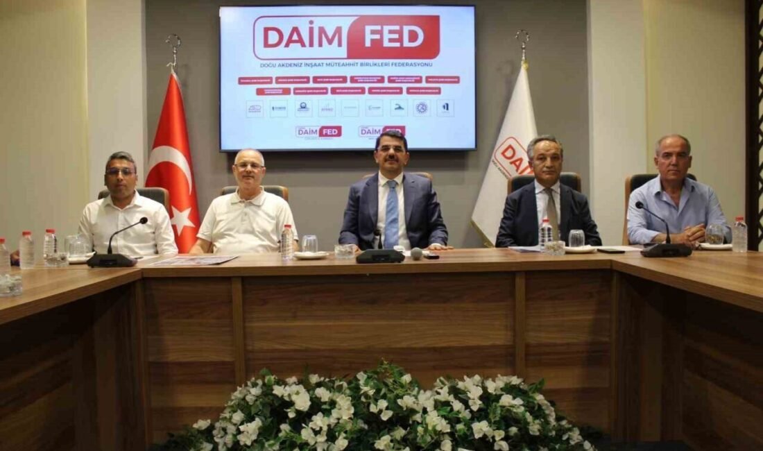 Doğu Akdeniz İnşaat Müteahhit Birlikleri Federasyonu’nu (DAİMFED) Genel Başkanı Mustafa