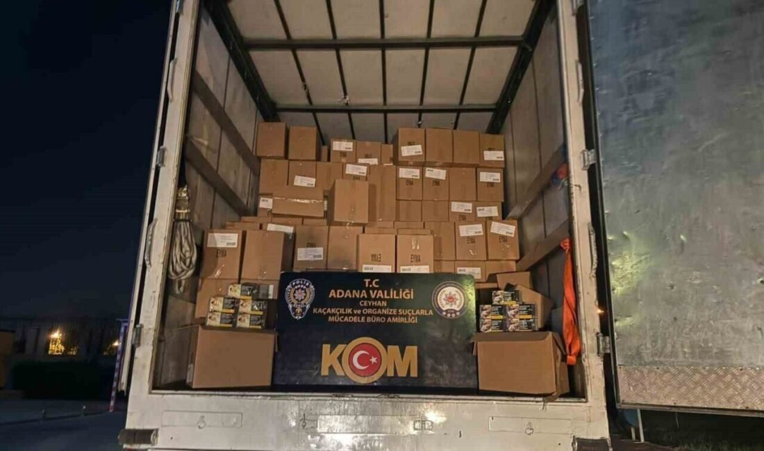 Adana’nın Ceyhan ilçesinde evden eve taşımacılık yapan kamyonda, 7 milyon