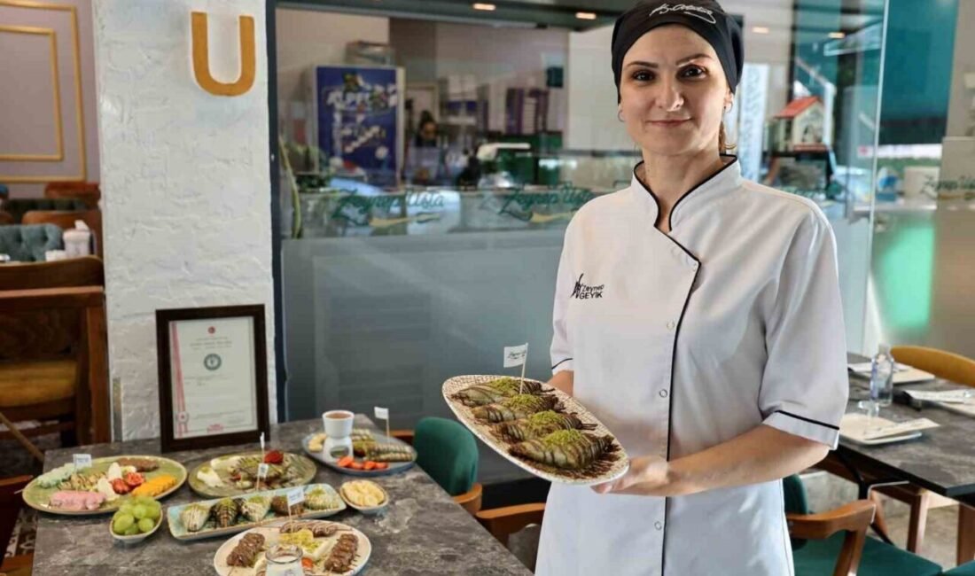 Gaziantep’te kahvaltıda tüketilen tescilli lezzeti katmeri Adana’da çeşitlendiren tatlıcının çıkarttığı