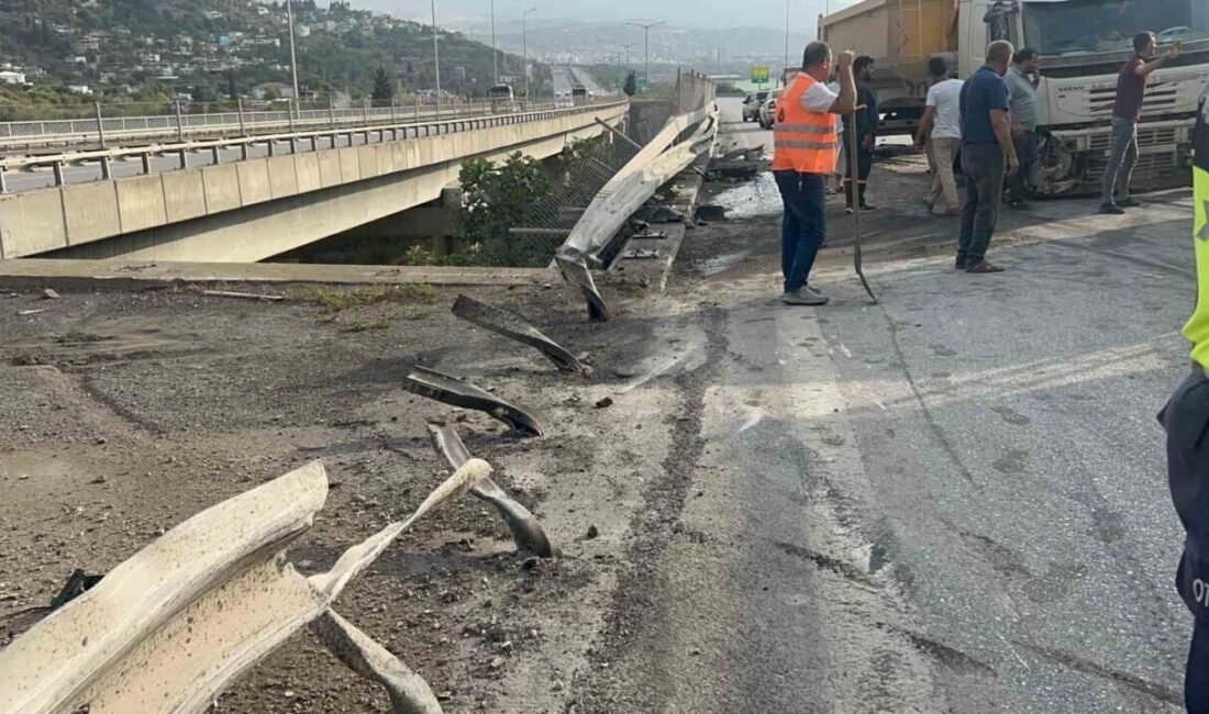 Hatay’da sürücüsünün direksiyon hakimiyetini kaybettiği tır bariyerlere çarptı. Kazada ölen