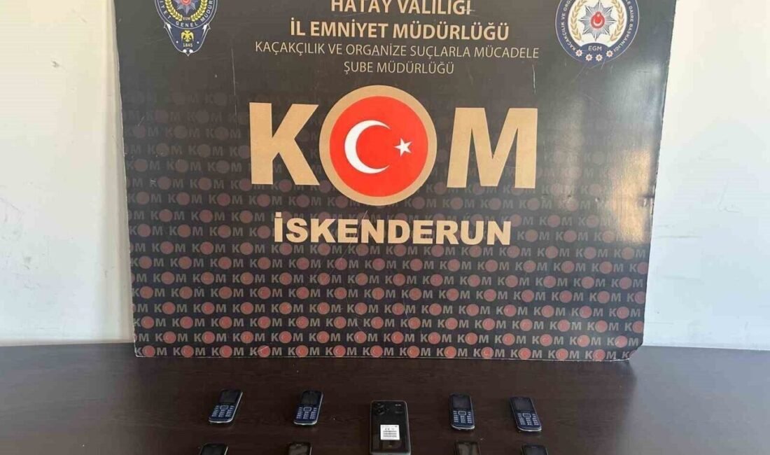 Hatay’ın İskenderun ilçesinde bir iş yerinde yapılan aramada 9 adet