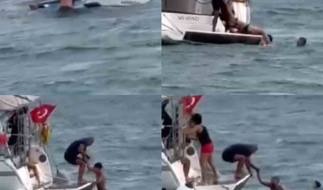 Mersin’in Erdemli ilçesinde gezinti amaçlı denize açılan tekne alabora oldu.