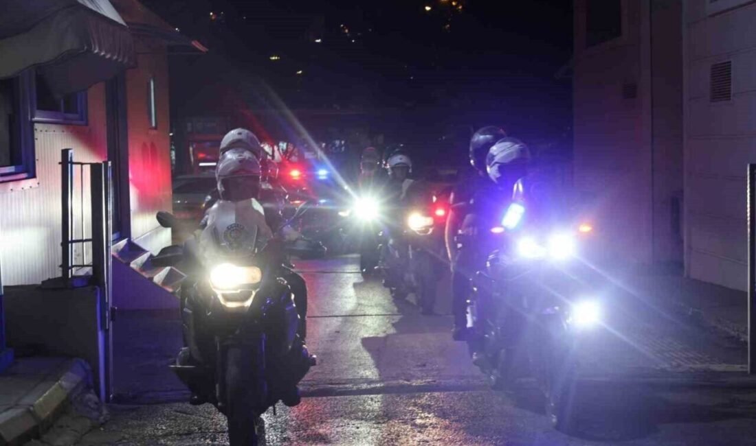 Mersin Emniyet Müdürlüğü ekipleri tarafından kent genelinde huzur ve güvenliğin