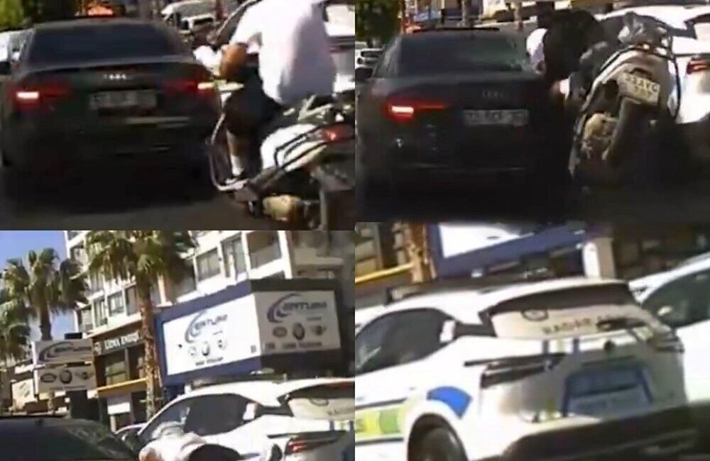 Mersin’de meydana gelen iki ayrı motosiklet kazası saniye saniye güvenlik