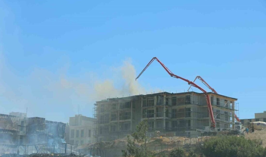 Kahramanmaraş Orman Bölge Müdürlüğü’nün inşaat alanındaki henüz tamamlanmayan lojman binalarında