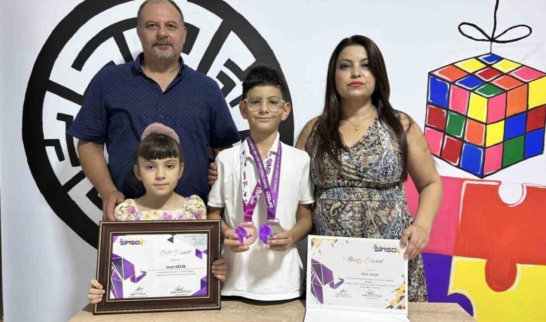 Hatay’da yaşayan 10 yaşındaki Ümit Keçik, Türkiye’de katıldığı matematik ve