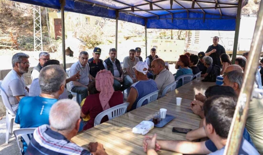 Mersin Valisi Atilla Toros, Silifke’deki orman yangınından etkilenen Balandız ve