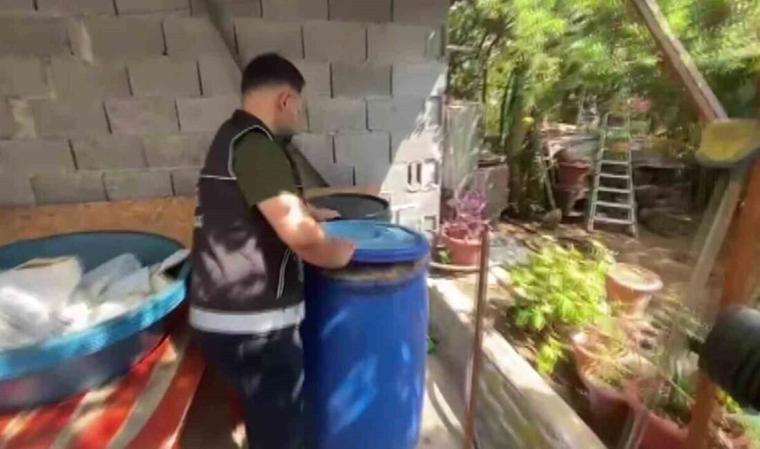 Adana’da 3 farklı müstakil evde 2 bin 930 litre kaçak