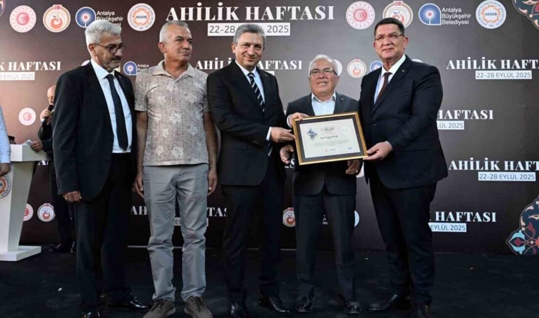 38. Ahilik Haftası kapsamında Antalya Esnaf ve Sanatkarlar Odaları Birliği’nin