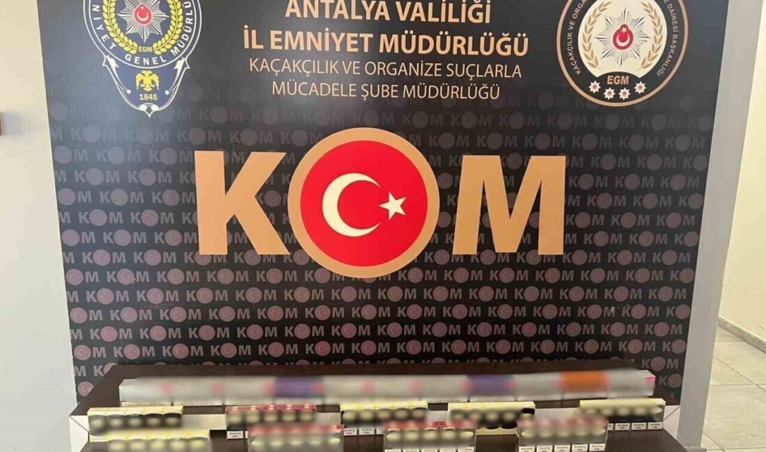 Antalya’da KOM ekipleri tarafından son 15 gün içerisinde yapılan çalışmalarda