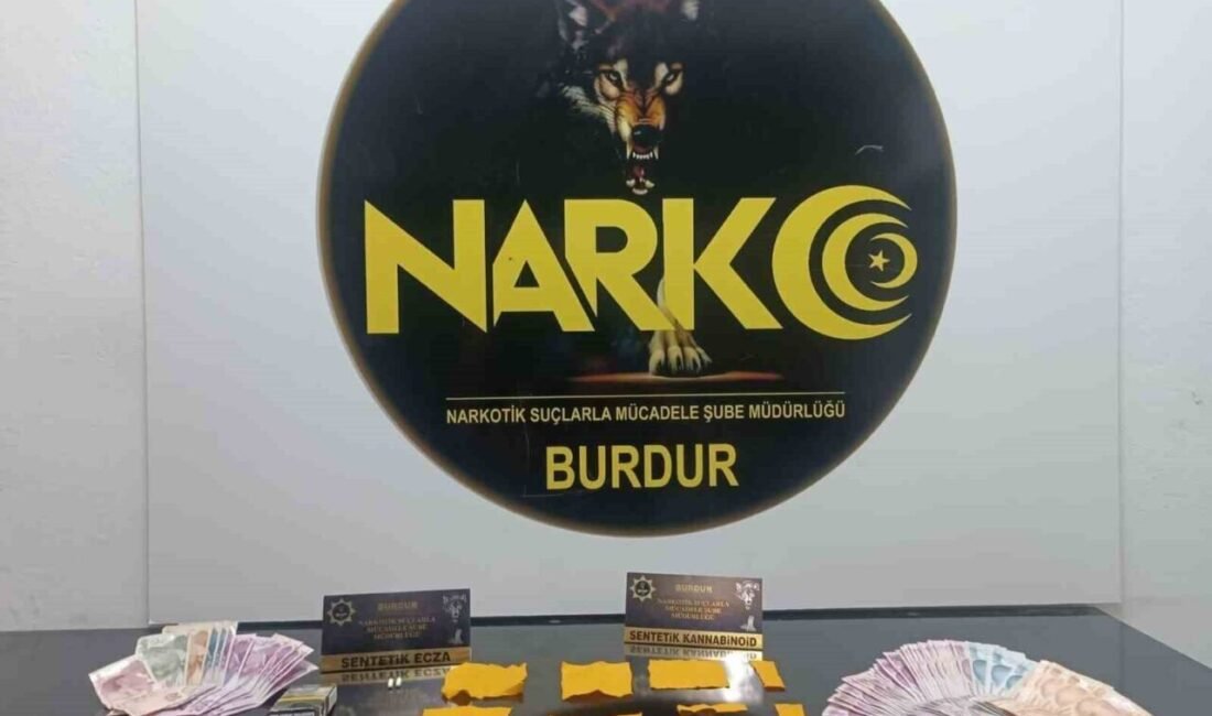 Burdur’da polis ekipleri tarafından narkotik suçlarla mücadele çerçevesinde çok sayıda