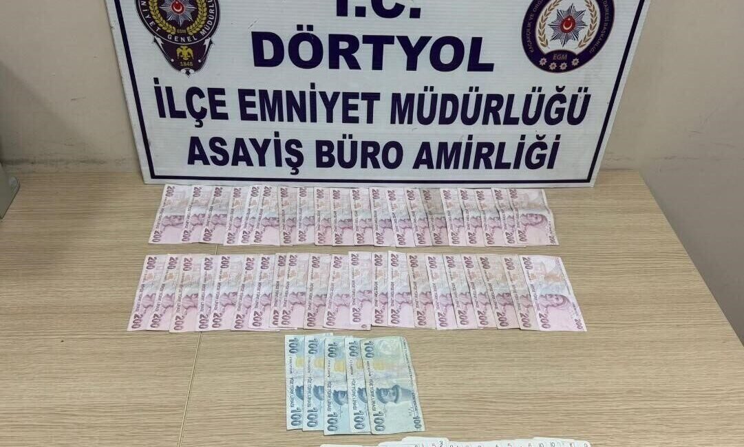 Hatay’ın Dörtyol ilçesinde 2 ayrı işyerinde kumar oynayan 13 şahsa