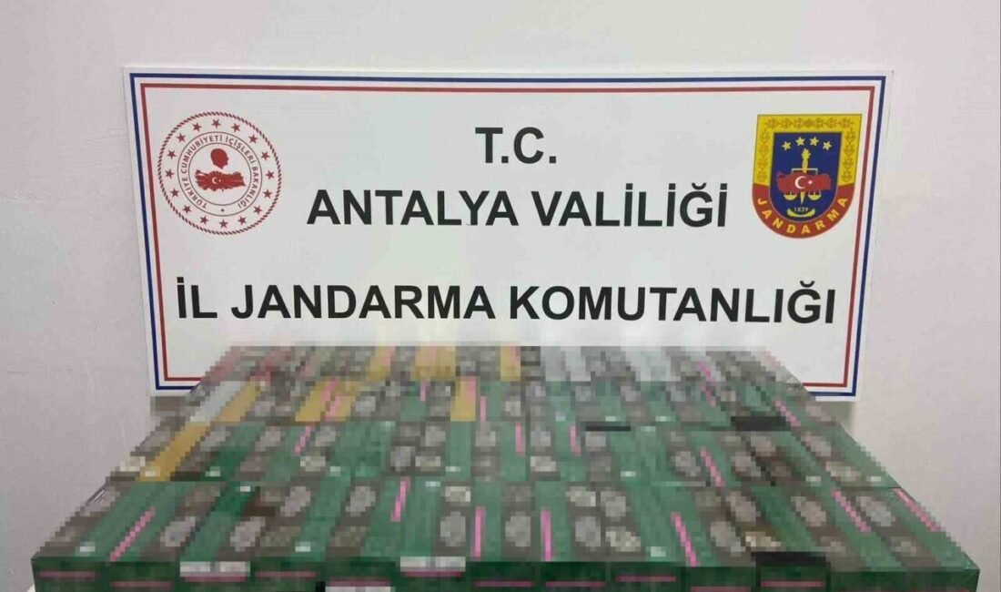 Antalya İl Jandarma Komutanlığı ekiplerinin kaçakçılıkla mücadele kapsamında yürüttüğü çalışmalar