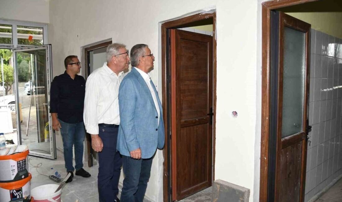 Kemer Belediye Başkanı Necati Topaloğlu, Arslanbucak Mahallesi’nde Kemer Belediyesi’ne ait